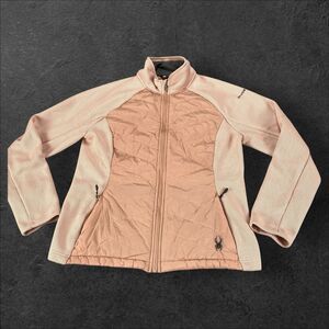 Spyder Women's Nova Full Zip Hybrid Jacket,‎ Misty Rose Size Large